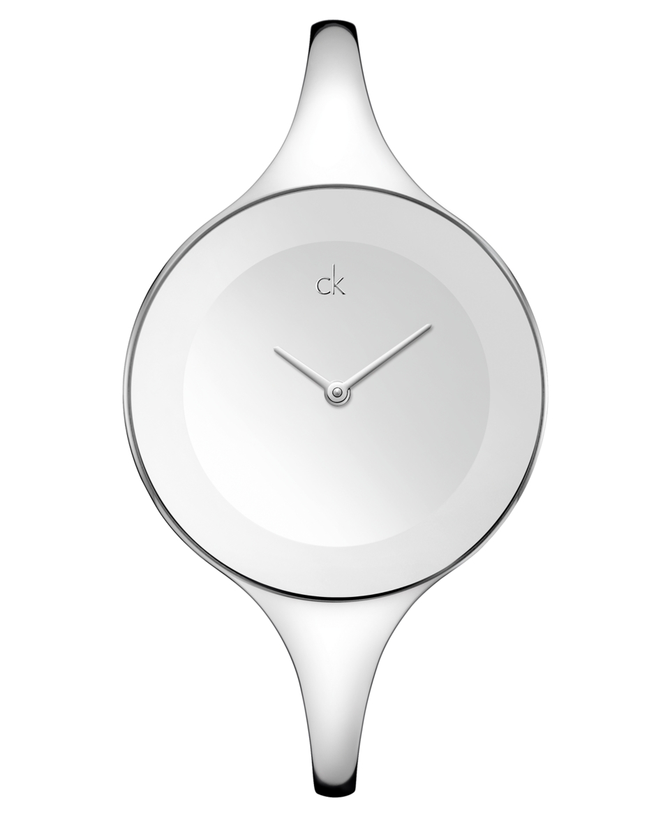 ck Calvin Klein Watch, Womens Swiss Mirror Stainless Steel Bangle