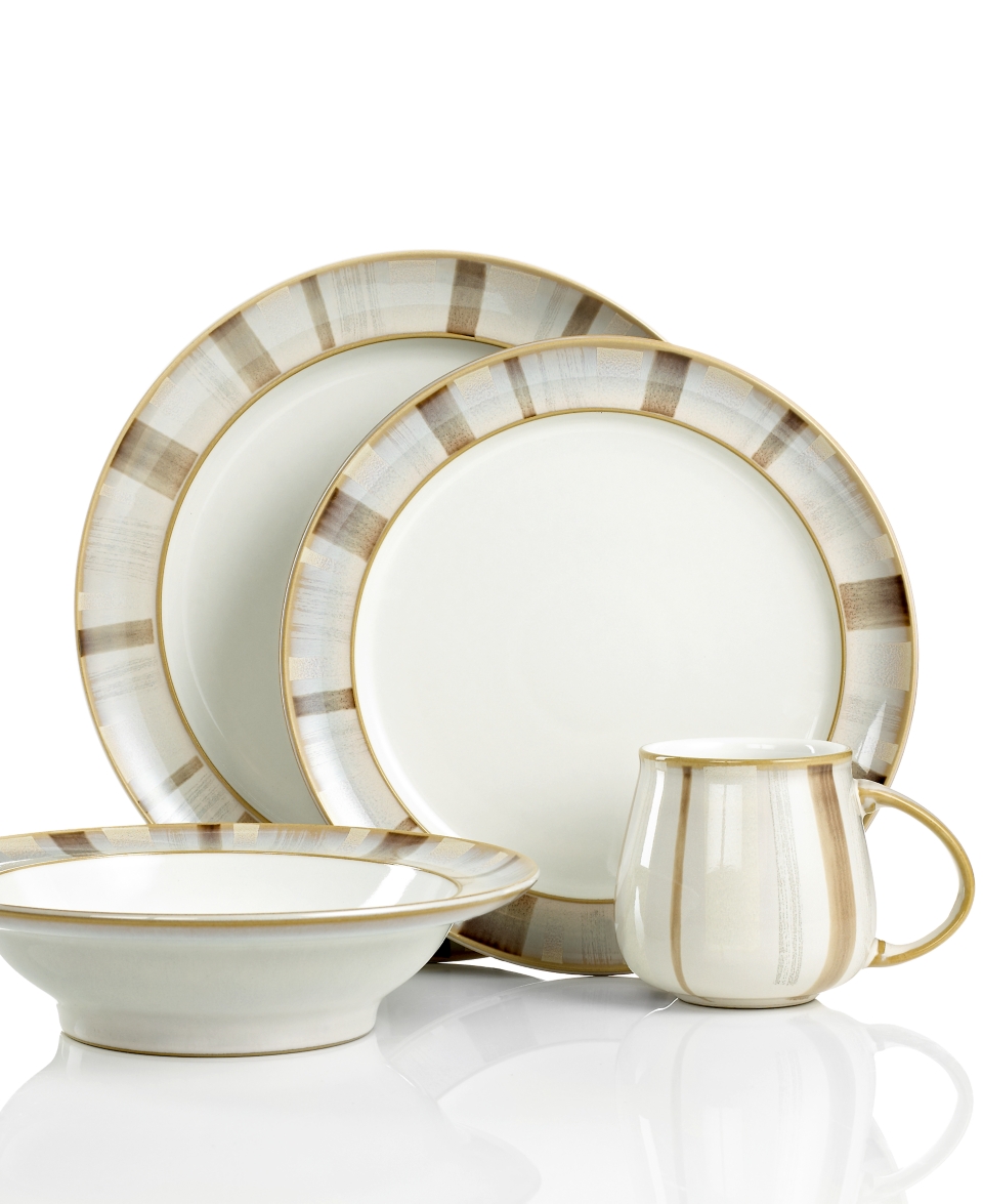 Denby Dinnerware, Truffle Layers 4 Piece Place Setting   Casual