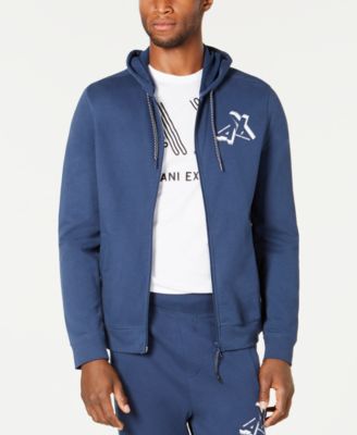 armani exchange zip up sweater