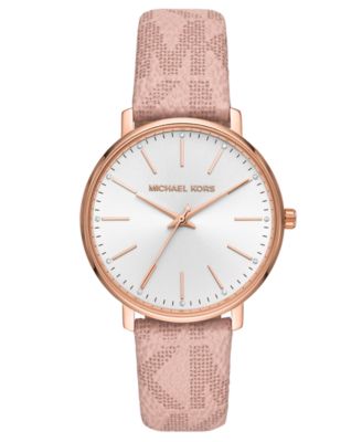 michael kors women's rose gold watch macys