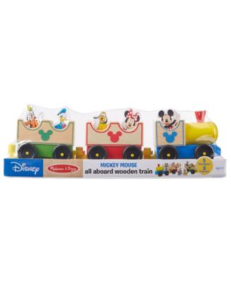 melissa & doug mickey mouse & friends wooden stacking train