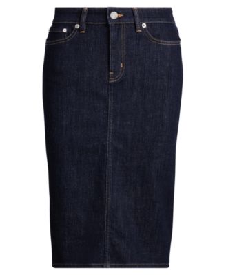 ralph lauren denim skirt macy's