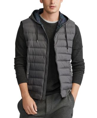 Tall Double-Knit Hooded Vest 