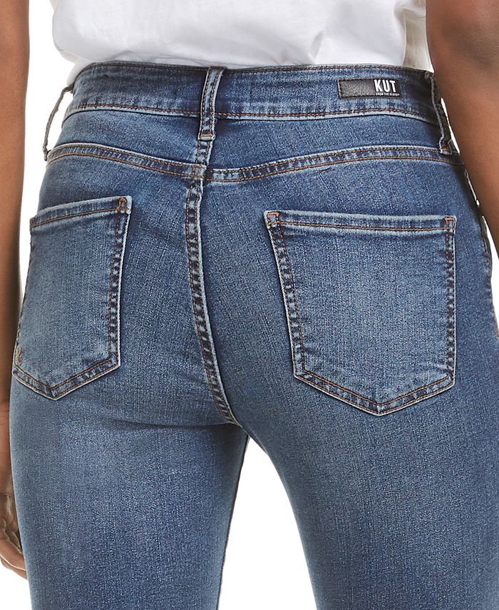 Kut from the Kloth Donna High-Rise Button-Fly Ankle Skinny Jeans & Reviews - Jeans - Juniors