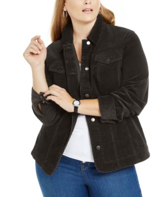 corduroy jacket womens plus size