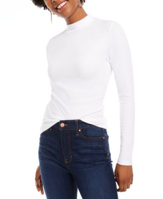 long sleeve mock neck top
