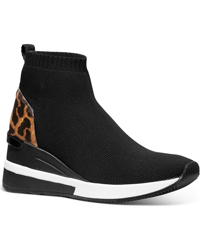 michael kors wedge sneakers macy's