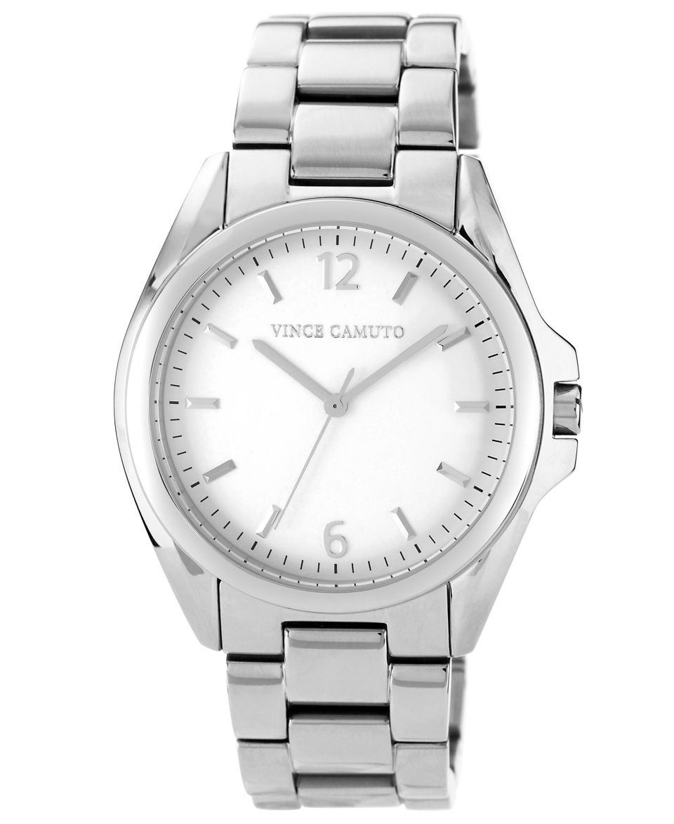 Vince Camuto Watch, Womens Stainless Steel Bracelet 39mm VC 5017SVSV