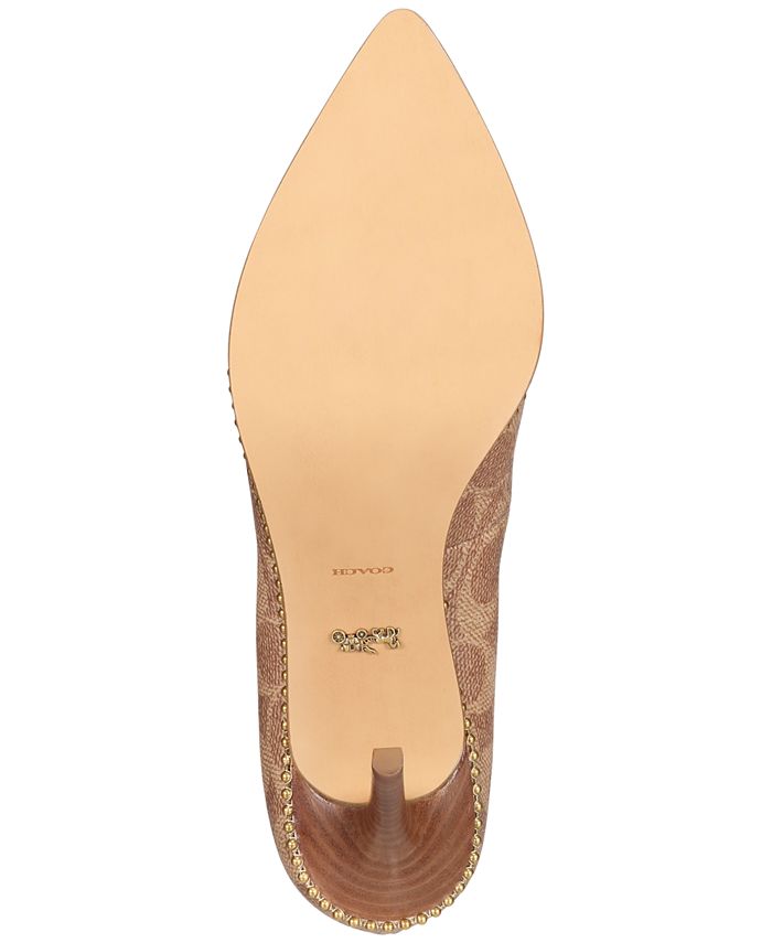 coach waverly beadchain pump