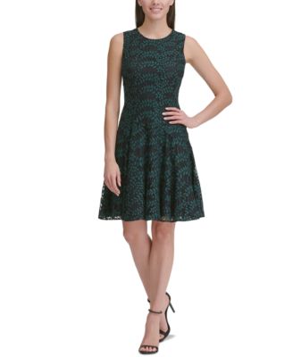 tommy hilfiger lace fit and flare dress