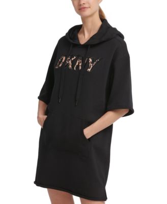 dkny hooded dress