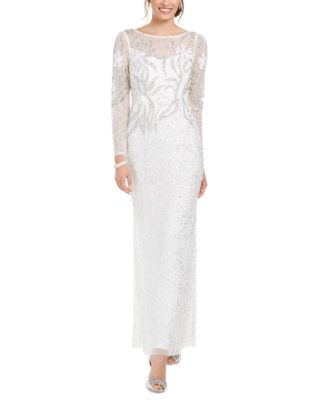 adrianna papell illusion dress