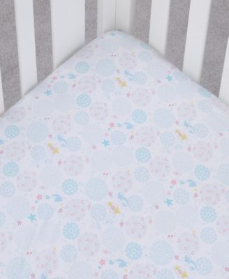 little mermaid crib sheets