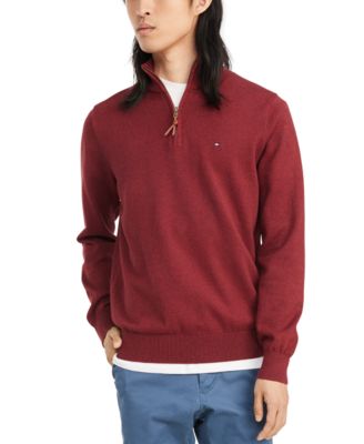 hilfiger quarter zip sweater