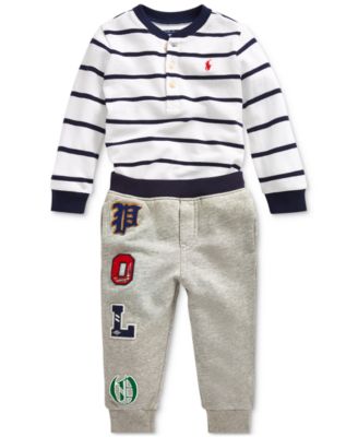 baby polo jogging suits