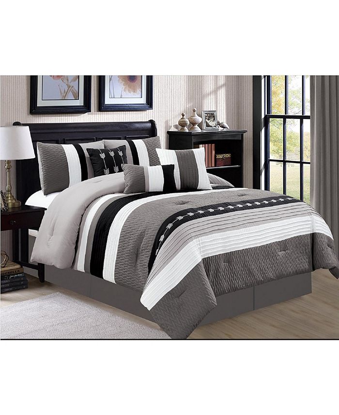 Luxlen Broadwell 7 Piece Comforter Set Cal King Reviews Bed In A Bag Bed Bath Macy S Cal king size pinsonic bedspread (coverlet) set in soft white / dark ivory. broadwell 7 piece comforter set cal king