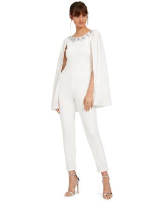 adrianna papell cape jumpsuit