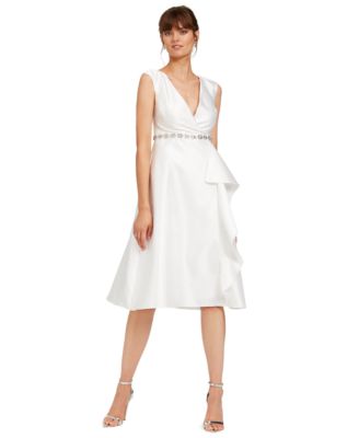 adrianna papell mikado dress