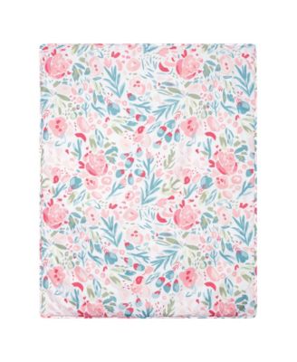 trend lab painterly floral 3 piece crib bedding set