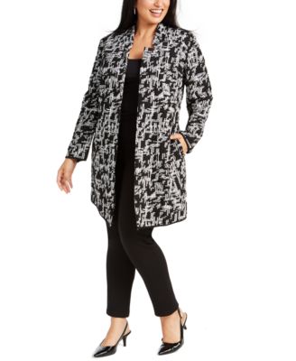 macys plus coats