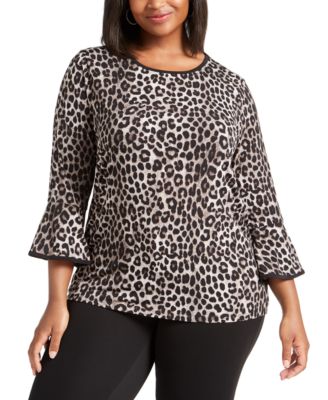 michael kors plus size tops macy's