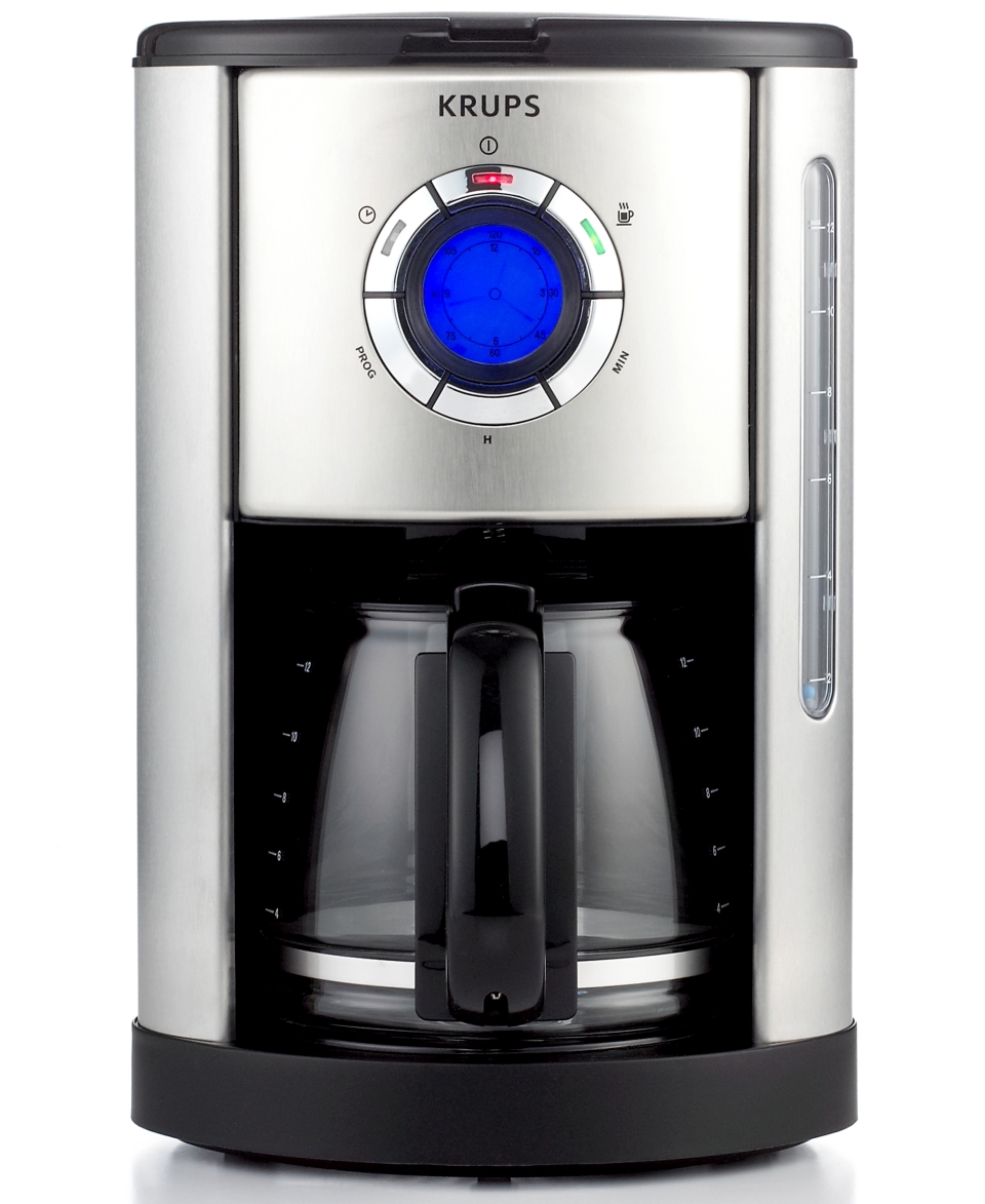 Krups KM740D50 Coffee Maker, Definitive Series Stainless Steel