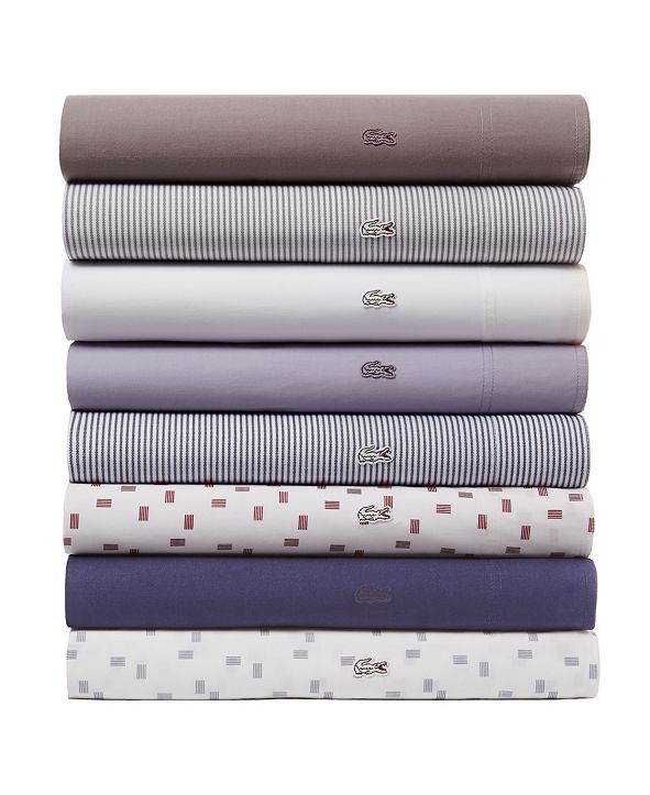 Lacoste Home Lacoste Washed Percale Solid Queen Sheet Set & Reviews