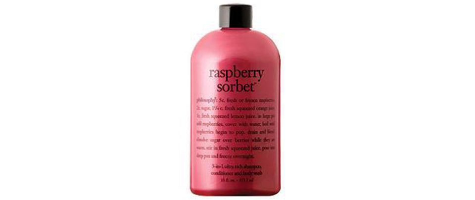 philosophy raspberry sorbet ultra rich 3 in 1 shampoo, shower gel and