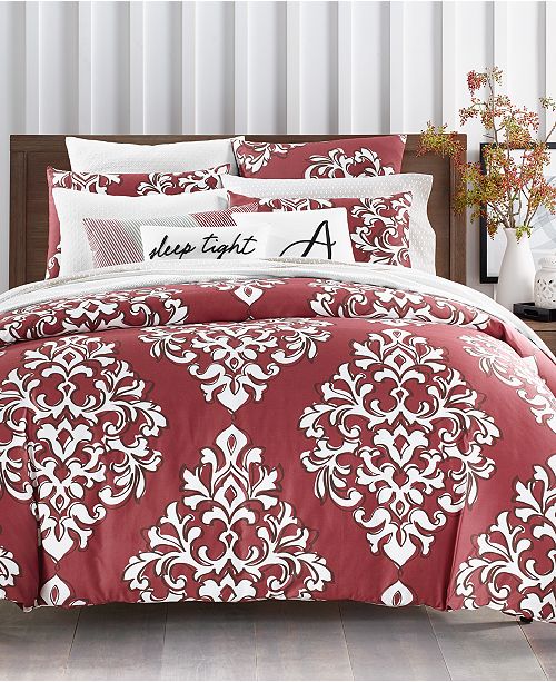 Charter Club Closeout Outline Damask 300 Thread Count 3 Pc Full Queen Comforter Set Created For Macy S Reviews Bed In A Bag Bed Bath Macy S
