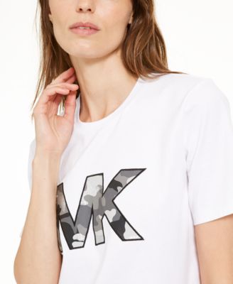 Michael Kors Camo Logo Cotton T-Shirt 