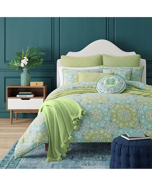 J Queen New York Avalon Green Twin 2pc Comforter Set Reviews Comforters Fashion Bed Bath Macy S