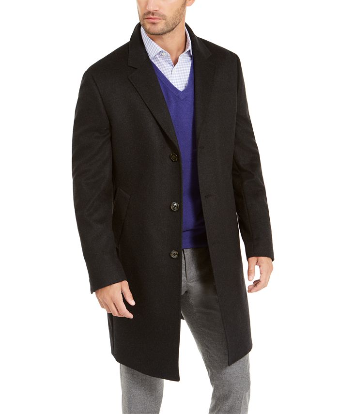 Lauren Ralph Lauren Men's Classic-Fit Cashmere Overcoat & Reviews ...