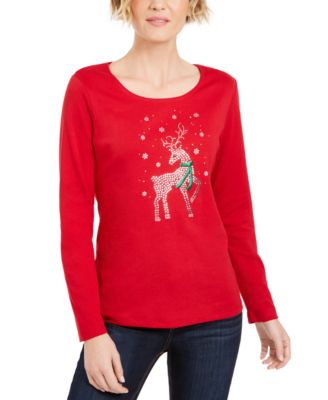 macys womens holiday tops