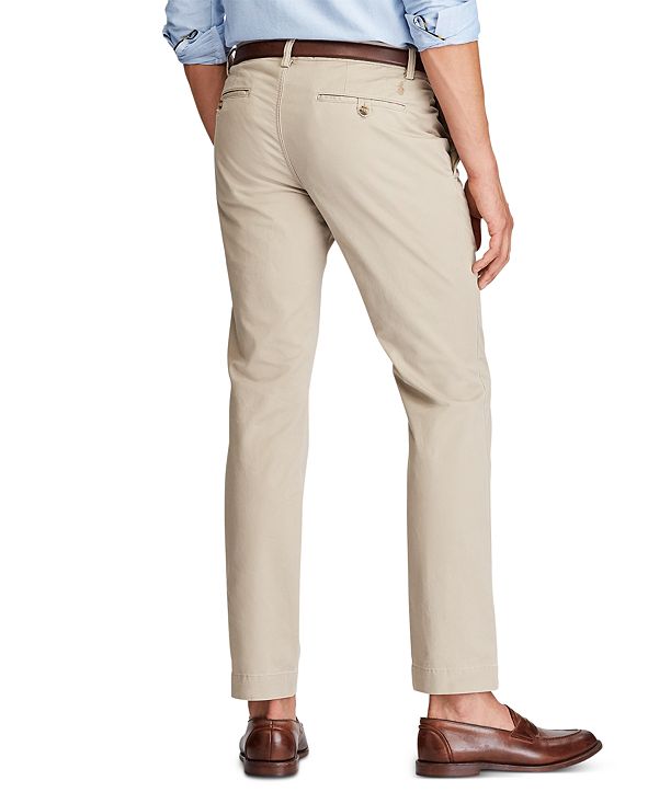 Polo Ralph Lauren Men's Slim-Fit Stretch Chino Pants & Reviews - Pants ...