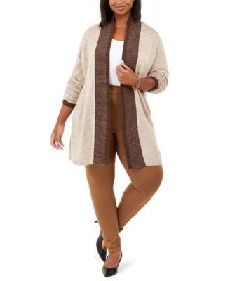 macys plus size cardigan sweaters