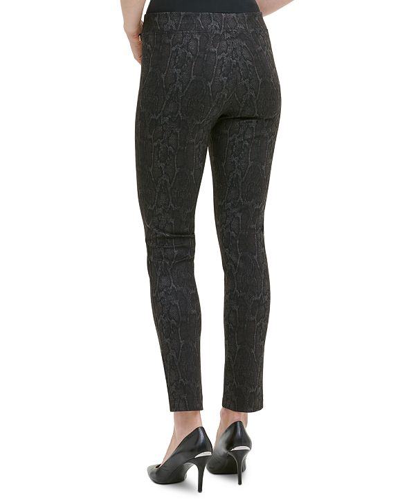 Calvin Klein Snake-Print Pants & Reviews - Pants & Leggings - Women ...