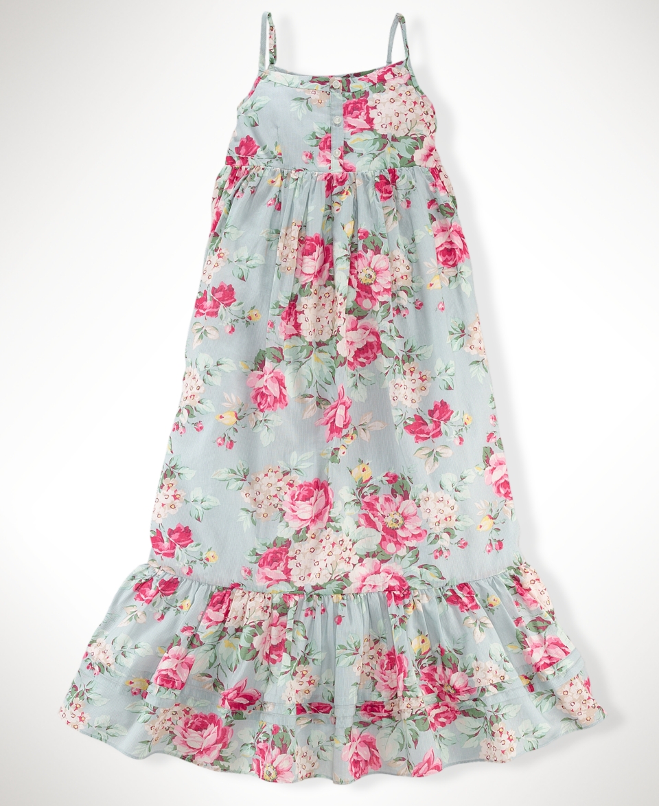 Lauren Kids Dress, Girls Floral Maxi Dress   Kids Girls 7 16