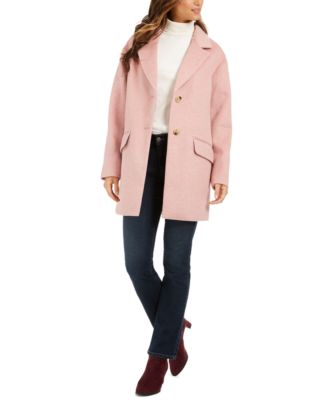 macys pink coat