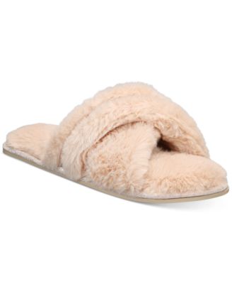 Super Soft Faux-Fur Slippers, Created 