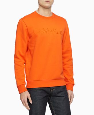 orange calvin klein hoodie