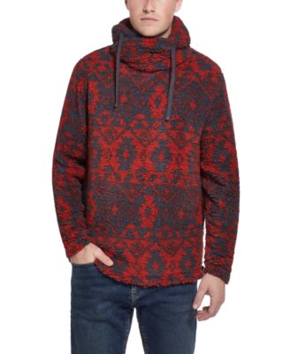 men funnel neck hoodie