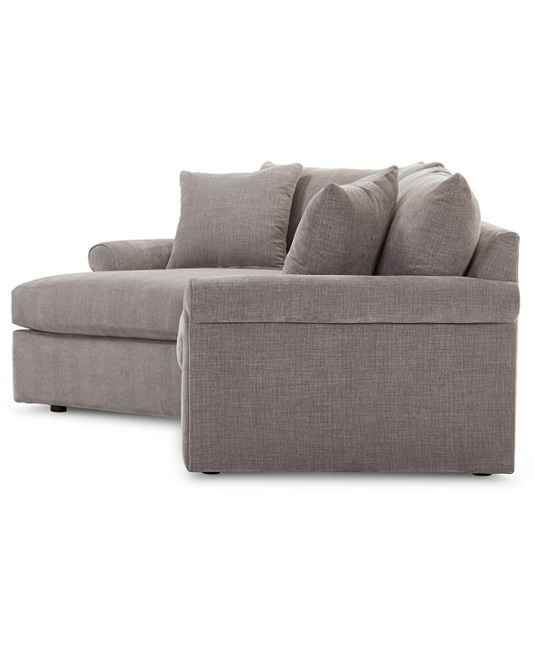 Furniture Wedport 3Pc. Fabric Modular Sectional Sofa with Cuddler