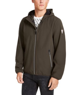 GUESS Men's Hooded Soft Shell Jacket 