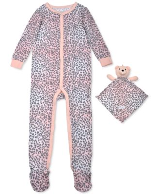 leopard baby pajamas