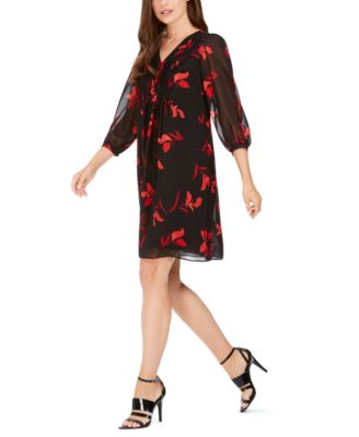 macy's calvin klein floral dresses
