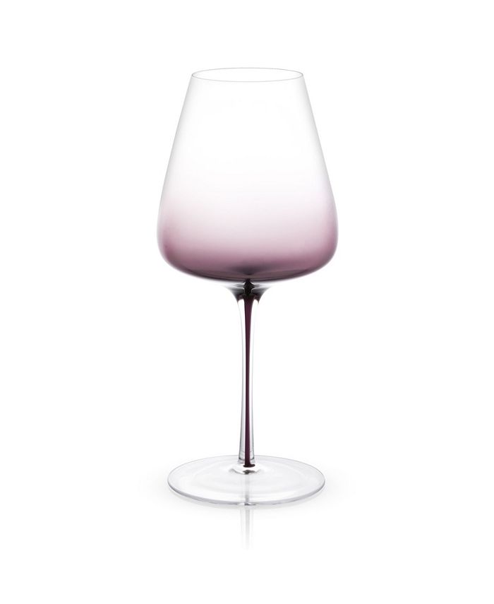 JoyJolt Black Swan Red Wine Glasses Set of 2 & Reviews Glassware