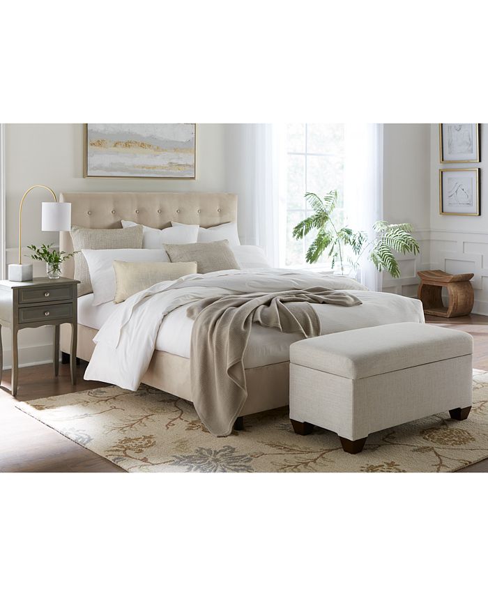 Skyline Hawthorne Button Bed King & Reviews Furniture Macy's