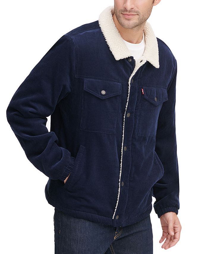 Levi's Men's FleeceLined Corduroy Trucker Jacket & Reviews Coats & Jackets Men Macy's