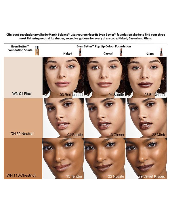 Clinique Even Better Pop Lip Colour Foundation Lipstick & Reviews - Makeup - Beauty - Macy's