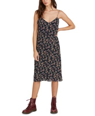 printed slip dress